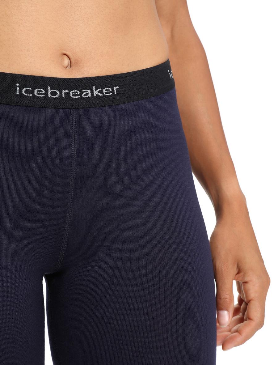 Base Layers Icebreaker Merino 260 Tech Thermal Leggings Damskie Granatowe | PL 1023UZGT